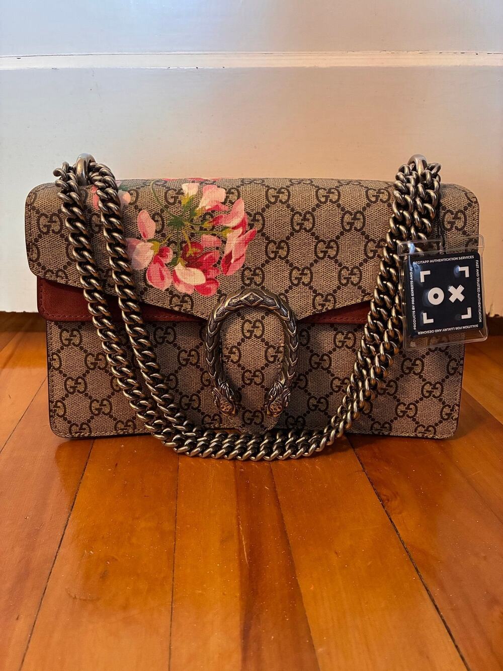 Gucci Medium GG Supreme Blooms Dionysus Shoulder Bag